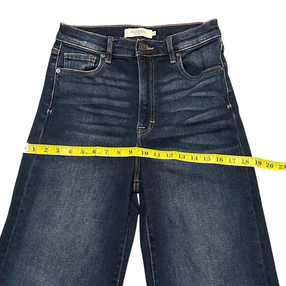 Hidden Wide Leg Raw Hem Dad Jeans Women's Size 27 - Picture 6 of 10